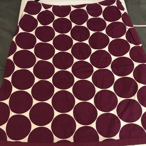 Boden purple dot skirt us10 a line